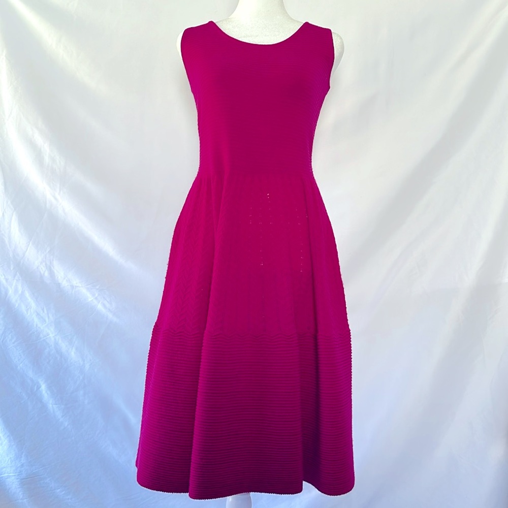 Kate Spade Magenta Sleeveless Sweater Dress